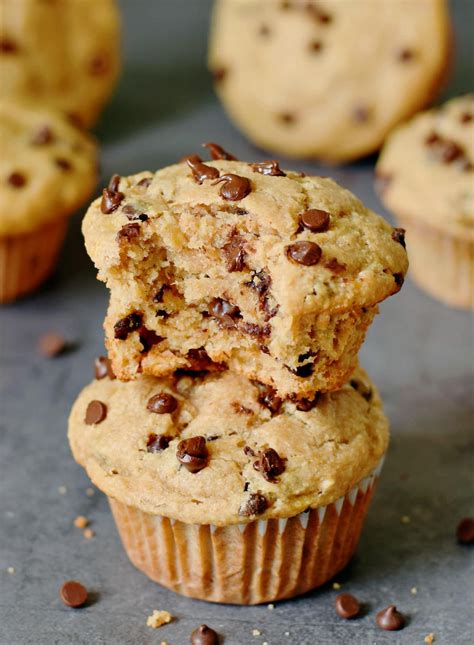 Moist And Delicious Banana Chocolate Chip Muffins With Simple