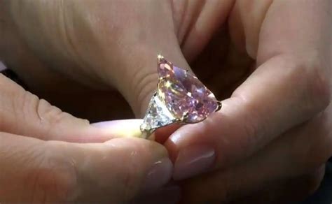 Diamante Rosa Subastas Un Diamante Con Forma De Pera Vendido En 4