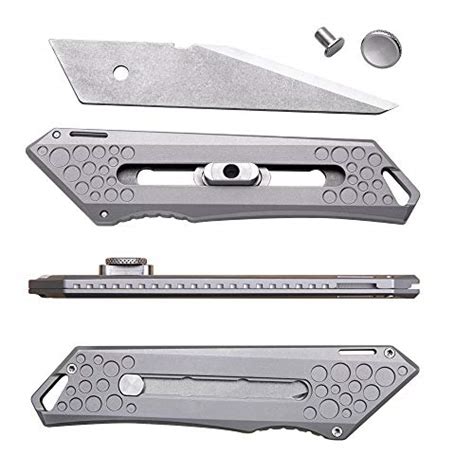 Tacray Titanium Utility Knife Multi Functional Box Cutter With