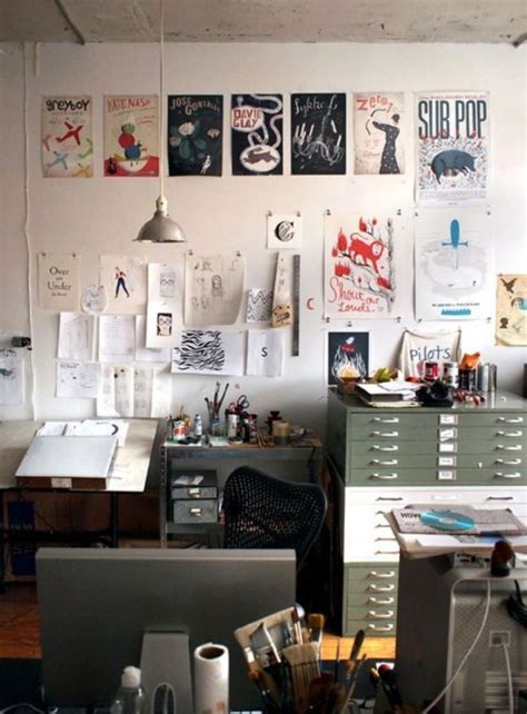 Creative Art Studio Organization Ideas For Workspace Desks 40