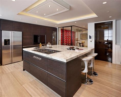 You might be to begin mending the corner cupboard. Flat Panel Kitchen Cabinets | Houzz