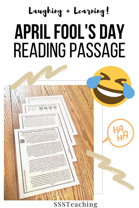 How To Use An April Fools Day Reading Passage To Dig Deep For