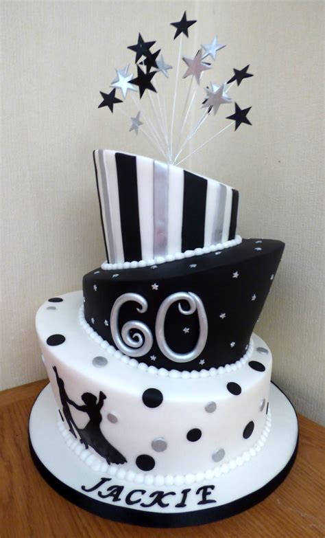 Check spelling or type a new query. 3 Tier Black, White and Silver 'Wonky' 60th Birthday Cake ...