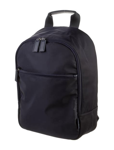 Bally Nylon Backpack Blue Backpacks Bags Wb244595 The Realreal