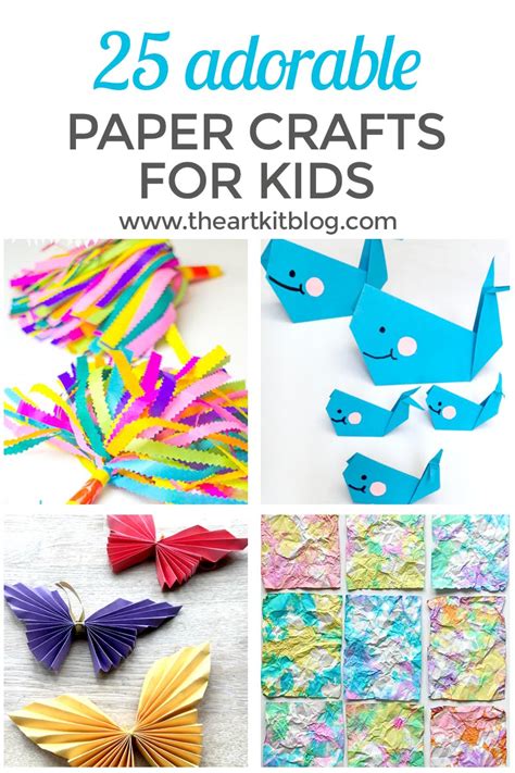 25 Adorable Paper Crafts For Kids The Art Kit