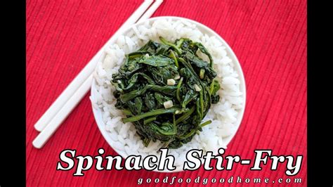 Spinach Stir Fry Healthy And Tasty Recipe In 5 Minutes Youtube