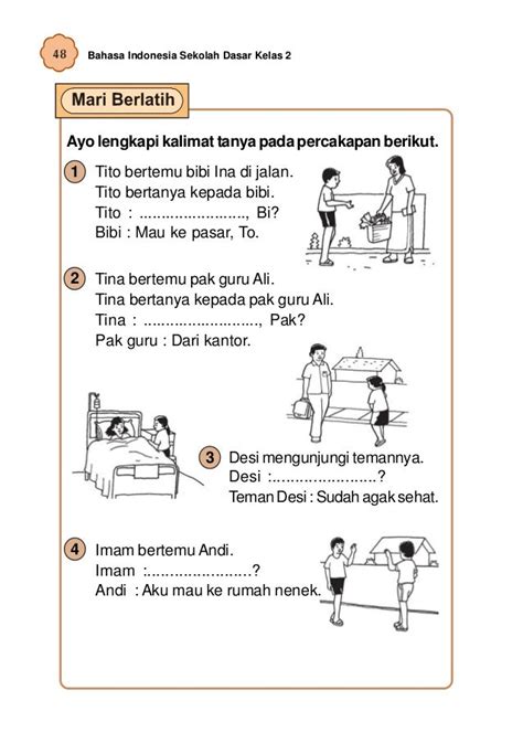 Soal Bahasa Indonesia Kelas 2 Sd Soal Cerita Bahasa Indonesia Kelas 3