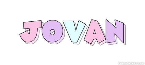 Jovan Logo Outil De Conception De Nom Gratuit à Partir De Texte