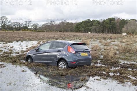 Ford Fiesta Accident In New Forest 2020 Photo12 Heritage Images