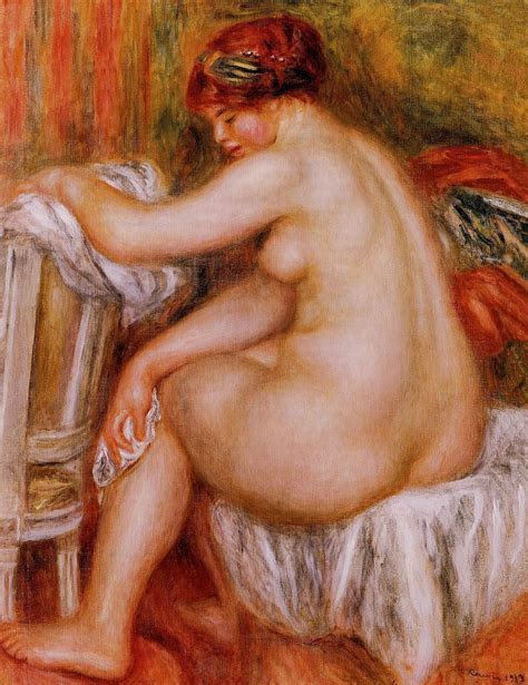 Paintings Reproductions Seated Nude By Pierre Auguste Renoir