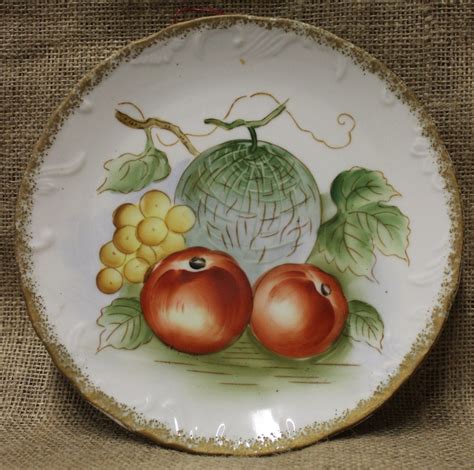 2 Vintage Decorative Fruit Plates