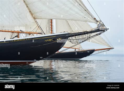 Bluenose Ii Columbia Ii Schooners Lunenburg Harbour Nova Scotia