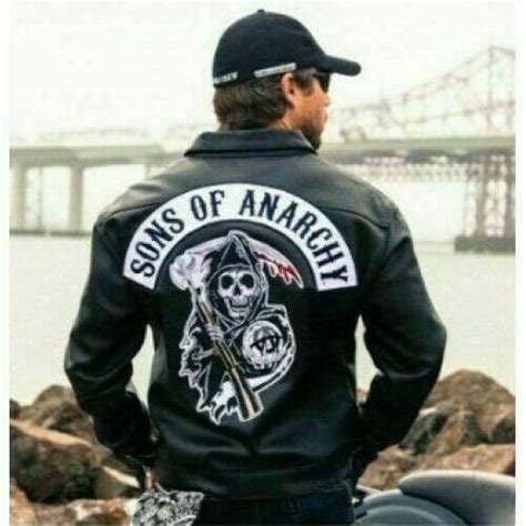 Soa Sons Of Anarchy Mens Biker Club Leather Motorcycle Jacket Vest