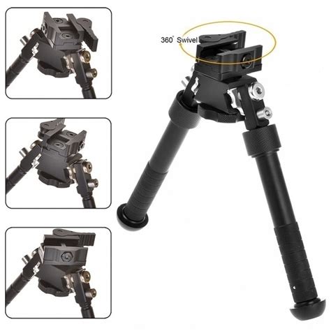 65 To 9 Inch V8 Bipod Quick Release Adjustable Folding Swivel