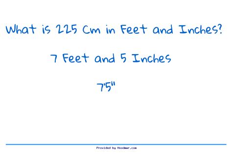 What Is 225 Cm In Feet And Inches