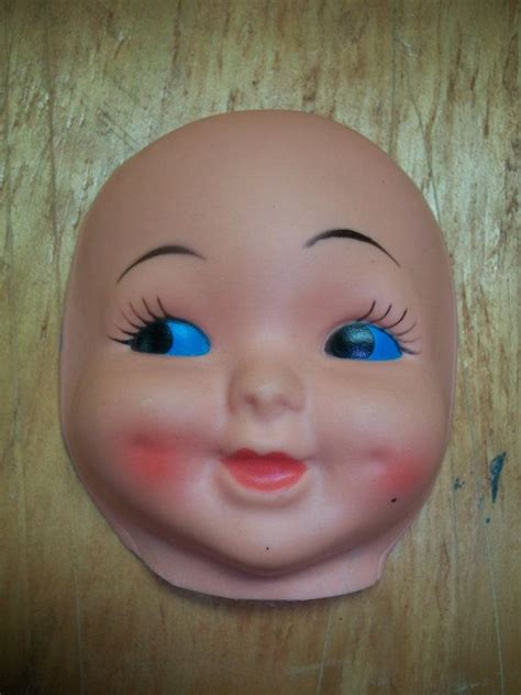 Large Vintage Rubber Doll Face Mask