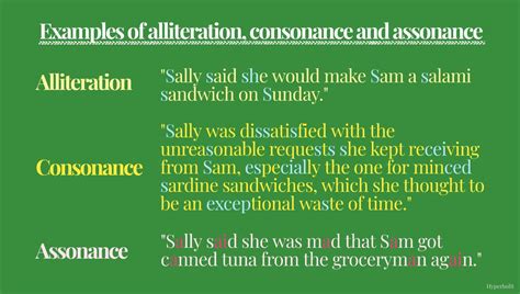How To Tell Alliteration Consonance And Assonance Apart With Examples