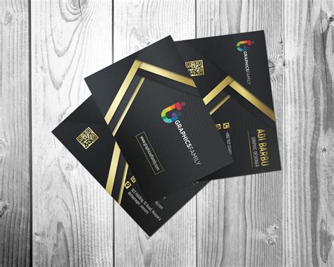 Hotcards' business cards gives you the right first impression. Gold Business Card - GraphicsFamily