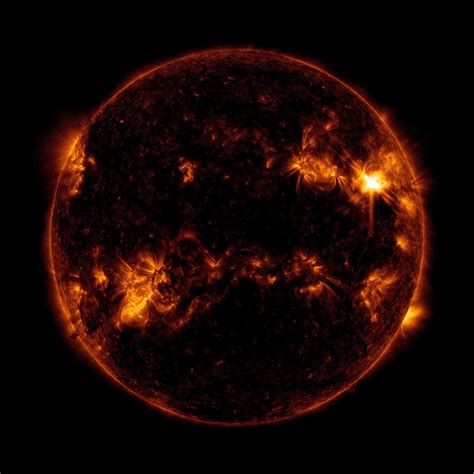 Nasas Solar Dynamics Observatory Captures Mid Level Solar Flare