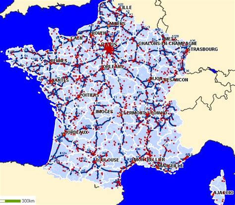 Carte De France Des Autoroutes Arts Et Voyages