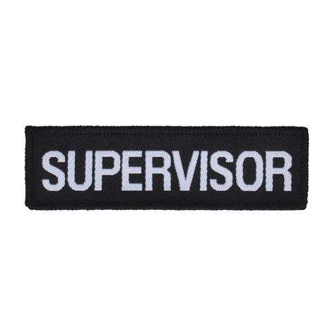 Security Badge Sew On Badge Supervisor Badge Woven Badge