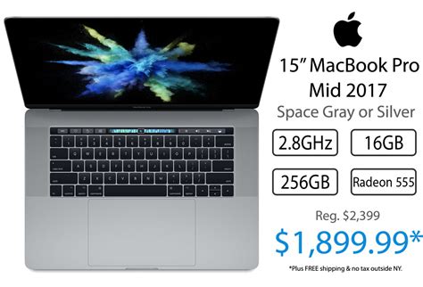 Available with 0% apr to qualified customers and requires apple card monthly installments, financing terms vary by product. Last call: Apple's 2017 15" MacBook Pro for $1,899 (lowest ...