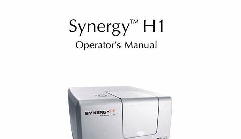 biotek synergy h1 user manual