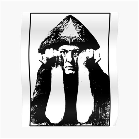 Aleister Crowley Poster For Sale By Violetenchan Redbubble