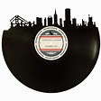 San Francisco Skyline Records Redone Label Vinyl Record Art
