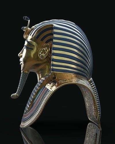 Tutankhamun Mask 3d Model 3d Printable Cgtrader