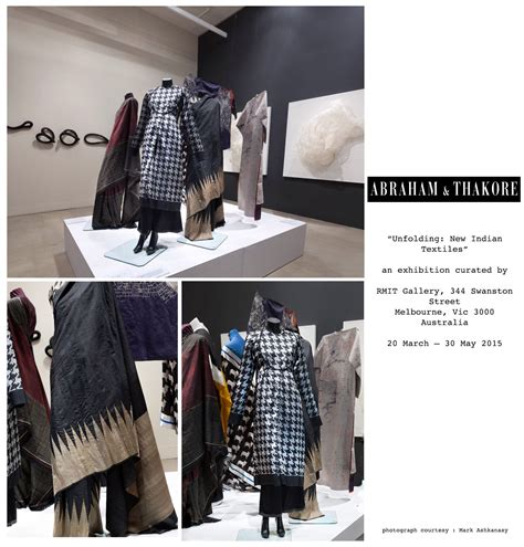 Abraham And Thakore As Seen At Unfolding New Indian Textiles Rmit