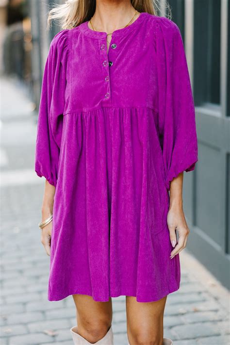 That's All You Magents Pink Corduroy Dress – Shop the Mint