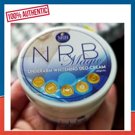 Nrb Magic Underarm Whitening Deo Cream 40g Shopee Philippines