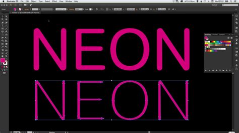 How To Create A Neon Text Effect In Adobe Illustrator