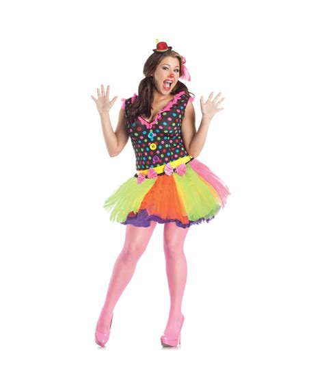 Adult Clowning Around Clown Plus Size Funny Costume