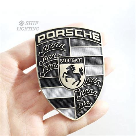 Metal Porsche Horse Logo Car Auto Front Hood Emblem Badge Decal Sticker
