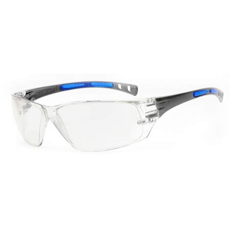 Airgas Rad64051242 Radnor™ Cobalt Classic Clear Safety Glasses With Gray Indoor Outdoor