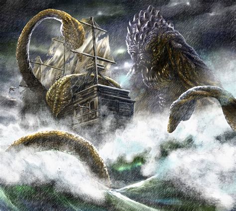 The Kraken Mythological Creatures Sea Monsters Mythical Creatures