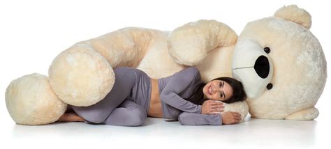 Ft Enormous Vanilla Cream Giant Teddy Bear Cozy Cuddles The Biggest Teddy Bear