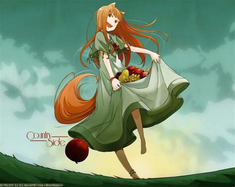 Spice And Wolf Holo Apples Anime Girls Wallpapers Hd