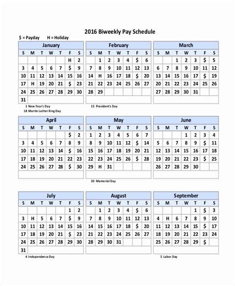 Biweekly Pay Schedule Template Beautiful Payroll Calendar Template 10