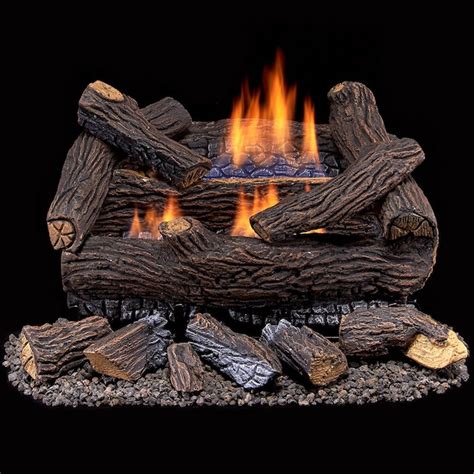 Duluth Forge 18 In 30000 Btu Dual Burner Vent Free Gas Fireplace Logs In The Gas Fireplace Logs
