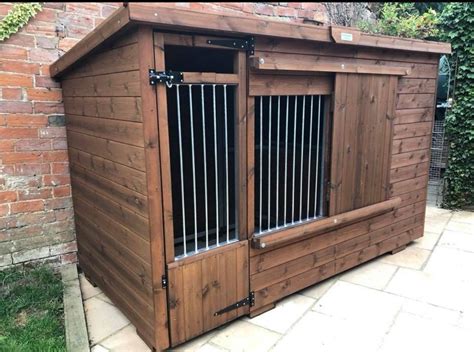 Pin By Sue Askew On Dog Kennel Dog Kennel Outdoor Dog House Dog