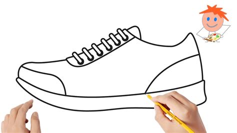 Or is your tot scribbling around and do you want to show him how to draw a penguin step by step? How to draw a sport shoe | Easy drawings - YouTube