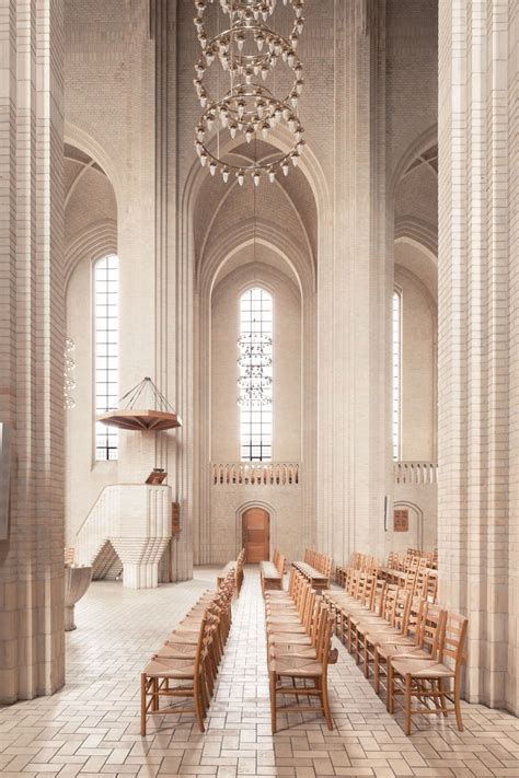 Copenhagen The Grundtvig Church Made Out Of 6 Million Yellow Bricks