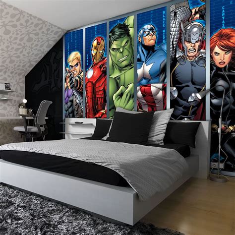 See more ideas about superhero room, superhero bedroom, boy room. Marvel Avengers Teenagers Kids PHOTO WALLPAPER WALL MURAL ...