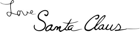 Love Santa Claus Signature Stamp Office Products