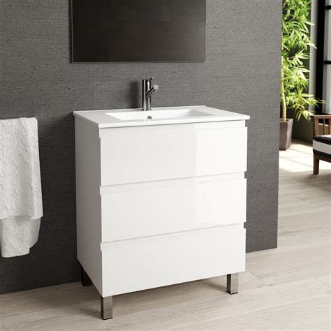 See more ideas about vanity, bathroom vanity, bathroom sink vanity. Eviva Vigo 28" White Bathroom Vanity With White Integrated ...