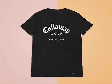 Callaway Golf Staff Professional Logo Black Tee Shirt Clothing Size S