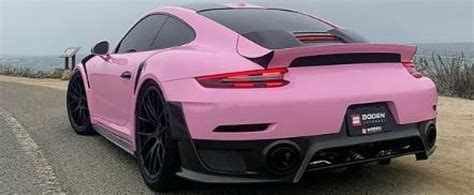 Pink Porsche 911 Gt2 Rs Stands Out Easily Has Rear Wing Delete